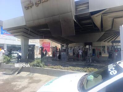 آتش سوزی در جایگاه سوخت هلیچی آبادان خاموش شد