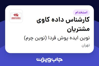 استخدام کارشناس داده کاوی مشتریان - خانم در نوین ایده پوش فردا (نوین چرم)