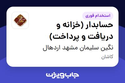 استخدام حسابدار (خزانه و دریافت و پرداخت) در نگین سلیمان مشهد اردهال