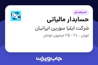 استخدام حسابدار مالیاتی در شرکت ایلیا سورین ایرانیان