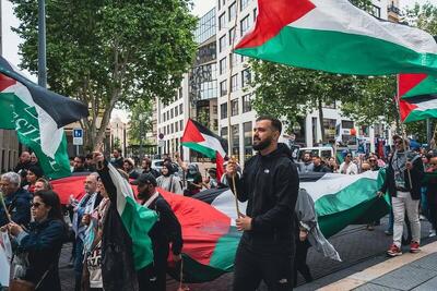 عکس/ تظاهرات حمایت از فلسطین در مارسی فرانسه