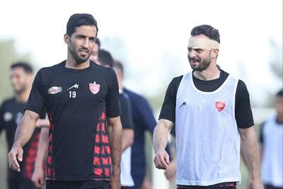 سروش با چشم قرمز و متورم در تمرین پرسپولیس! - پارس فوتبال