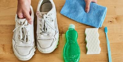 با این ترفند کتونی سفیدتو تمیز و نو کن+فیلم - سبک ایده آل