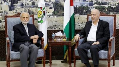 دیدار مشاور رهبر انقلاب با سران حماس در دوحه