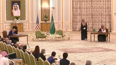 کاخ سفید: آمریکا و عربستان قرارداد دفاعی ۱۴۲ میلیارد دلاری امضا کردند (فیلم)