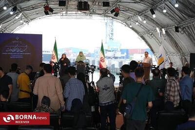 شانزدهمین نشست خبری سخنگوی دولت در بندر کاسپین منطقه آزاد انزلی برگزار شد