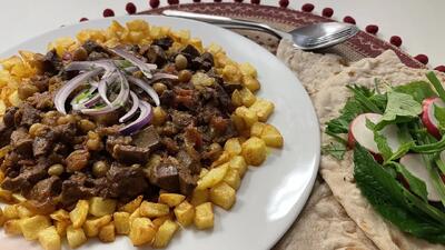 طرز تهیه و دستور پخت خوراک جگر یا جغول و بغول سنتی و اصیل!