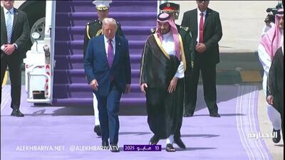 استقبال بن سلمان از ترامپ
