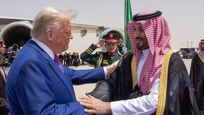 خوش‌ و‌ بش ترامپ و بن سلمان با یک چهره ایرانی + فیلم