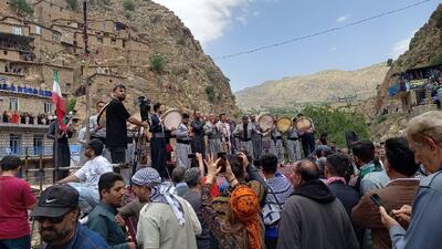 فیلم|مراسم  هزار دف  در روستای تاریخی پالنگان