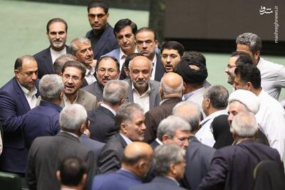 عکس/ حضور وزیر کار در صحن علنی مجلس
