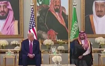 فیلم/ پذیرایی بن سلمان از ترامپ با قهوه عربی