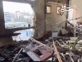 تصاویری از داخل بیمارستان ناصر که امروز توسط اسرائیل هدف قرار گرفت