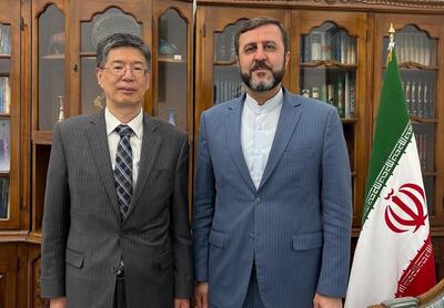 گفتگو و تبادل نظر غریب‌آبادی با سفیر چین در تهران