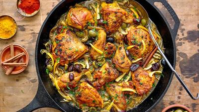 طرز تهیه مرغ مراکشی خوشمزه + فیلم - سبک ایده آل