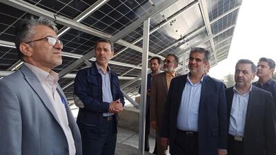 نیروگاه خورشیدی ۱۰۰ کیلوواتی شرکت آونگان اراک افتتاح شد