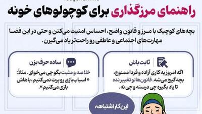 راهنمای مرزگذاری برای کوچولوهای خونه