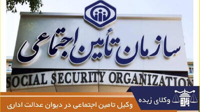 وکیل تامین اجتماعی در دیوان عدالت اداری