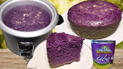 طرز تهیه کیک بنفش / دستور پخت متفاوت کیک رنگی در پلوپز