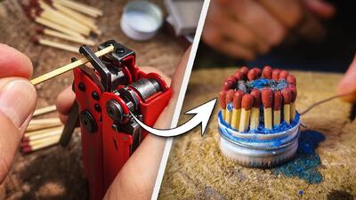 ساخت آتش زنه با درب بطری و موم / راهنمای بقا در طبیعت!