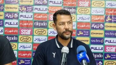 نشست خبری حسین کاظمی مربی شمس آذر پیش از بازی با آلومینیوم