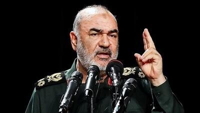 سرلشکر سلامی: عبارات رئیس‌جمهور آمریکا در روح ملت ایران تاثیر ندارد