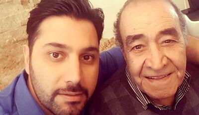 عکسی از ایرج خواننده قدیمی در کنار پسر احسان خواجه امیری - سبک ایده آل