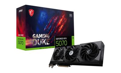 رونمایی MSI از کارت‌های گرافیک سری RTX 5070 GAMING DUKE با 12 گیگابایت حافظه GDDR7