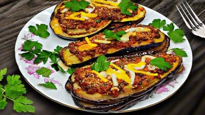 گوشت چرخ کرده و بادمجان به روش جدید / غذایی خوشمزه با چند ماده ساده