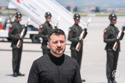 زلنسکی وارد آنکارا شد