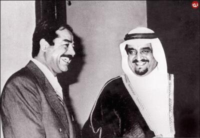 عکس/ چهره خندان ملک خالد پادشاه چهارم عربستان ۴۷ سال پیش در کنار صدام | اقتصاد24