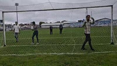 بازدید ناظرین، نماینده فدراسیون و داوران از استادیوم سیروس قایقران بندر انزلی