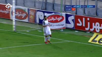 گل سوم ذوب آهن به نساجی (دبل مرتضی تبریزی)