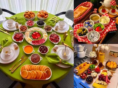 چند مدل چیدمان صبحانه لاکچری (+عکس)