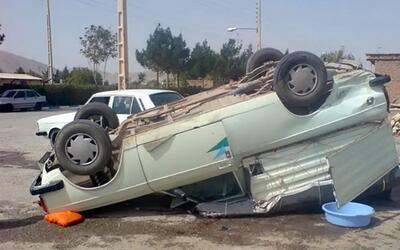 واژگونی وانت در محور کرمانشاه به کامیاران یک فوتی بر جا گذاشت