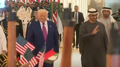 استقبال «محمد بن زاید» از «ترامپ» در ابوظبی