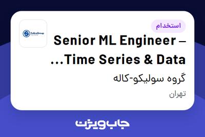 استخدام Senior ML Engineer – Time Series   Data Science در گروه سولیکو-کاله