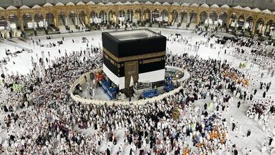 ببینید| خانه خدا در آستانه حج ۱۴۰۴ لباس احرام پوشید