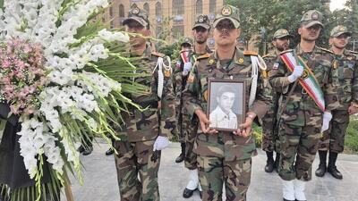 شهیدی که بعد از ۳۶ سال شناسایی شد/ تصاویری از مراسم وداع با پیکر شهید ۲۰ ساله دفاع مقدس