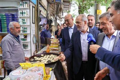 بازدید سرزده پزشکیان از بازار سنتی کرمانشاه