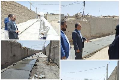 ساخت و بهسازی ۳۰۰۰ متر مربع از معابر روستای ملک آباد