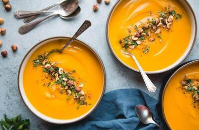 این آش گیلانی را از دست ندید | طرز تهیه آش کدو حلوایی ساده مناسب برای آنفولانزا و سرماخوردگی