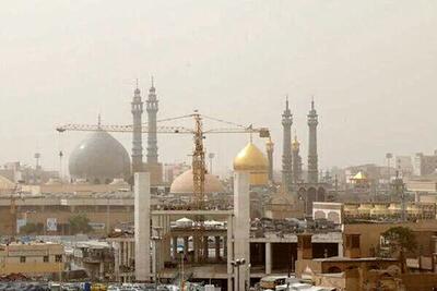 قم در محاصره گرد و غبار+ویدئو