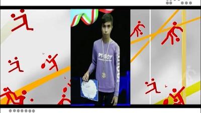 قهرمانی نونهال کشتی گیر سمنانی در مسابقات کشوری