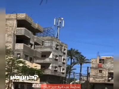 لحظه هدف قرار دادن خانه ای در دیرالبلح