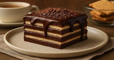 طرز تهیه دسر فندق و بیسکوییت