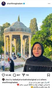 عکس/ المیرا شریفی مقدم در شیراز | اقتصاد24