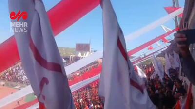 فوری/ تصاویر دیدنی از حس و حال ورزشگاه یادگار امام تبریز قبل از شروع جشن قهرمانی | 26 اردیبهشت 1404