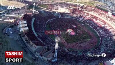 بی‌نظمی در مراسم جشن قهرمانی تراکتور با ورود گسترده هواداران به زمین