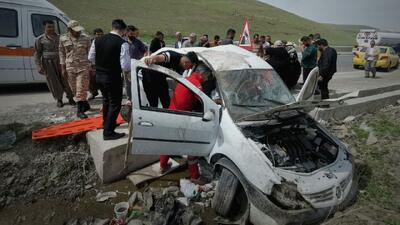 تصادف در محور پیرانشهر به نقده ۴ مصدوم بر جای گذاشت